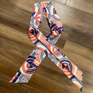 Vintage 1970s Long Thin Neon Sash Scarf Headband